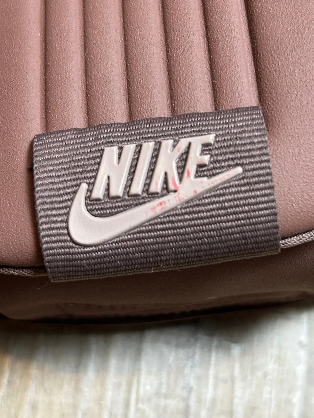 Nike Offcourt Duo Padded Ribbed Slide Sandals Mauve Brown Earth Tone Women's
